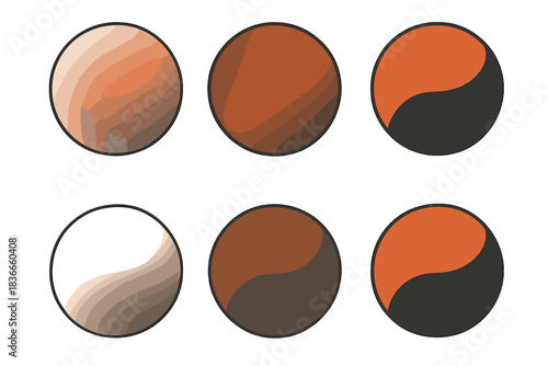 Iron Oxide Gradient Evolution. Close-up of uneven stone surface covered in clusters of green moss, geometric blocks balanced by