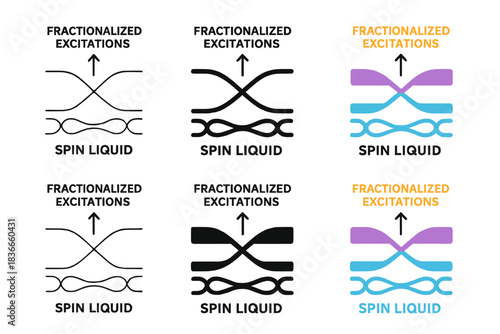 Energy Excitations Diagram. Abstract emblem merging geology and biology — molten core, mineral crust, and microbial network