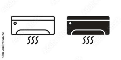 Air conditioner icons logo design, Pictogram Icons