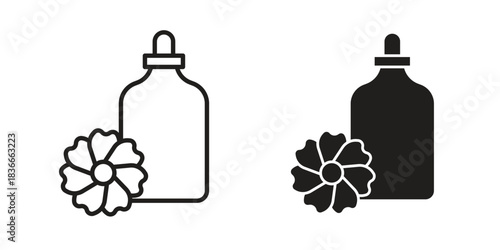 Bach flowers icons logo design, Pictogram Icons