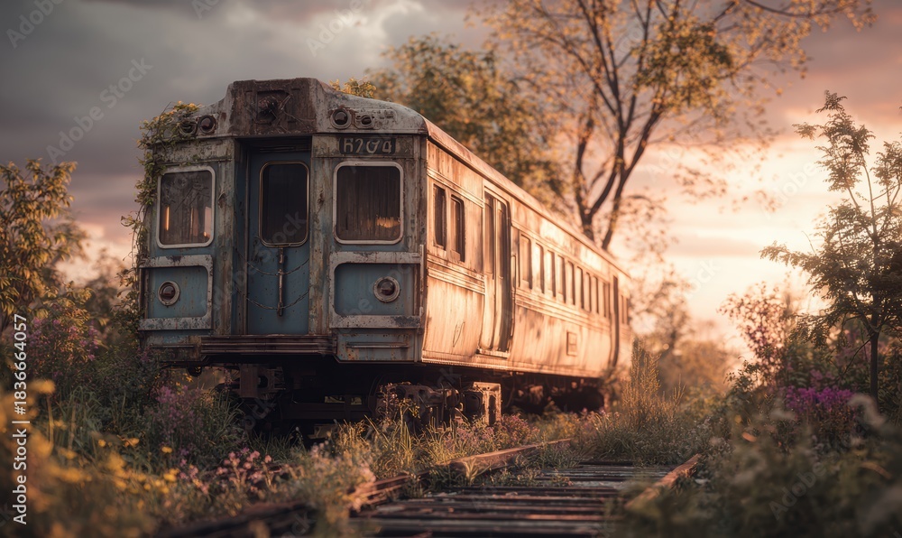 Obraz premium A train with the number 220001 on it