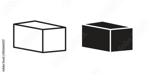 Box icons logo design, Pictogram Icons