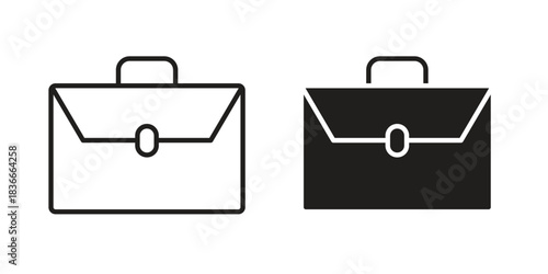 Briefcase icons logo design, Pictogram Icons