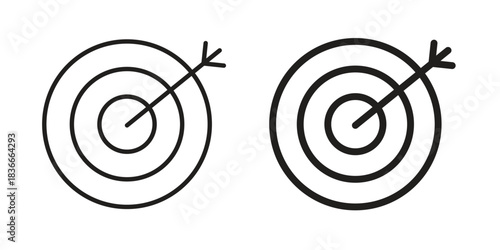 Bullseye icons logo design, Pictogram Icons