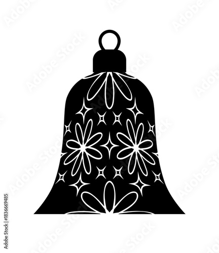 christmas bell isolated on white background