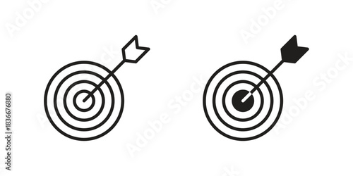 Accuracy icons Symbol, logo illustration. icon concept for web design