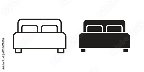 Bed icons Symbol, logo illustration. icon concept for web design