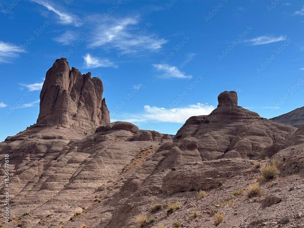 Fototapeta premium desert landscape in the desert / Saghro Mountains / Morocco