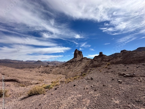 desert landscape in the desert / Saghro Mountains / Morocco