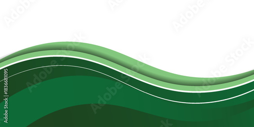 Abstract green wavy business background. abstract wave background. vector