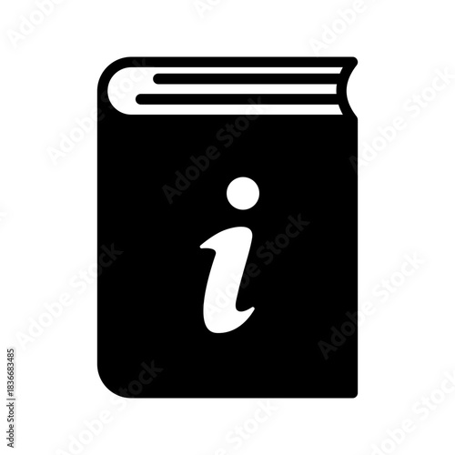 Book Information Manual Tutorial Flat Icon
