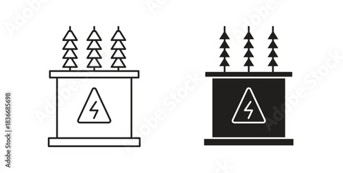 Transformer icon for mobile app, editable designs