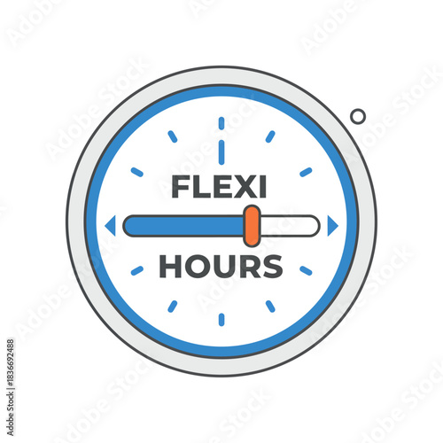 flexi hours management adjusting work schedule a visual metaphor of flexible work arrangements illustrating time management and employee wellbeing promoting productivity.