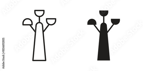 Anemometer icons for web design set in black stroke and solid style. EPS10