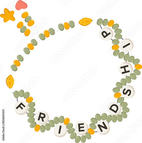 Beaded Friendship Bracelet Letter Beads