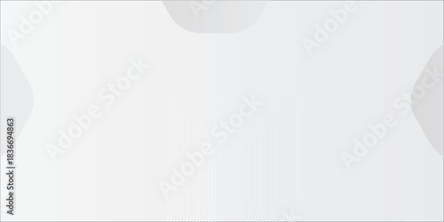 White geometric abstract background overlap layer on bright space with lines effect decoration. Modern graphic design element circles style concept for banner.