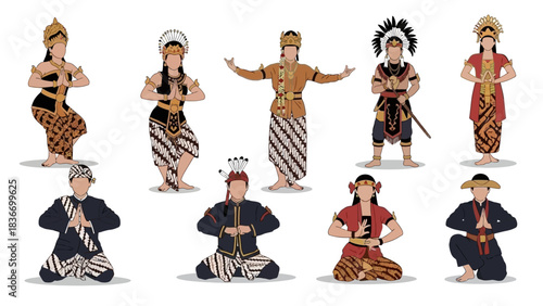 Celebrate Indonesian Culture with Stunning Traditional Dancers and Vibrant Costumes Promoting Heritage and Artistic Traditions through Authentic Cultural Performances
