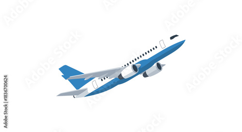 airplane isolated on white