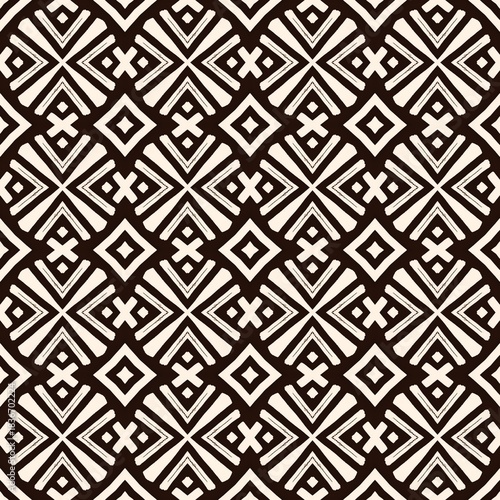 Black and white seamless geometric pattern for fabric, textile, paper print decoration backdrop
