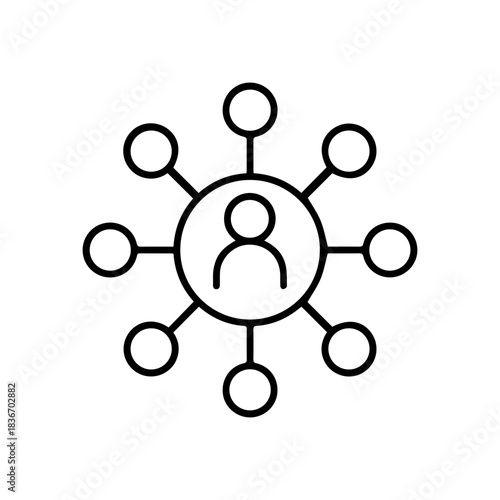 Network Connection Hub Icon