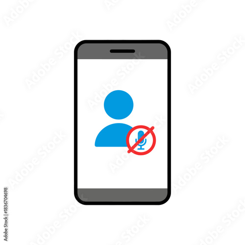 no microphone access on smartphone illustrating privacy concerns and communication restrictions on a mobile device for tech blogs and security awareness
