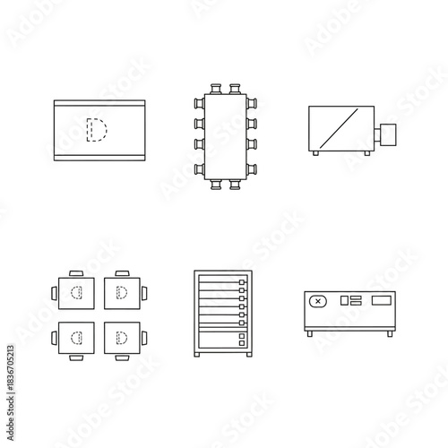 office layout plan with furniture drafting tables desks filing cabinet and conference table for presentation visuals and architectural design firms