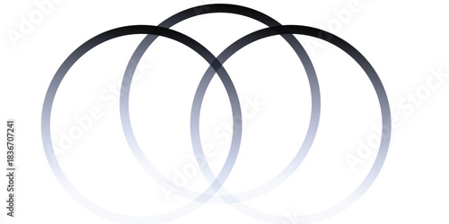 Minimalist Monochromatic Arcs Abstract Background, Vector illustration.