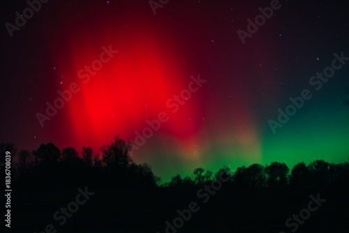 Luminous Aurora Draping the Midwest