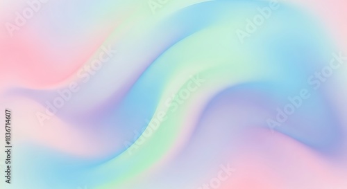 Dreamy Pastel Color Gradient with Smooth Flowing Waves