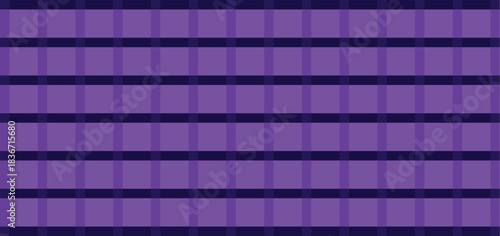 Seamless Purple Plaid Geometric Background: Abstract Ultra Violet and Navy Check Pattern for Modern Fabric, Digital Paper, and Trendy Website Design