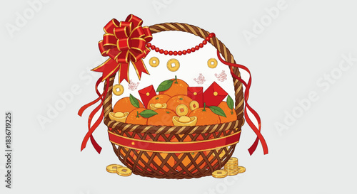 Mandarin Orange Gift Basket