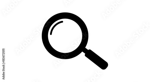 Magnifying glass icon for search and discovery.