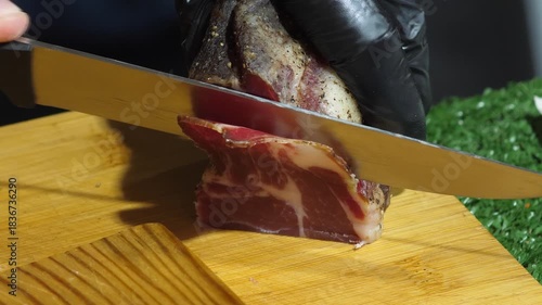 Masterful Slicing Technique Showcased in Cooking Video