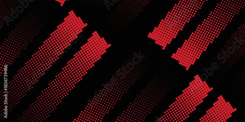 Red and black gradient grunge texture background with halftone dots. eps 10