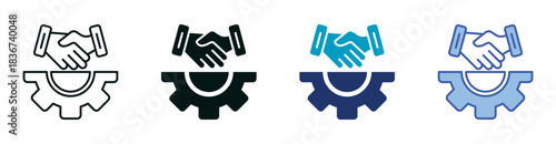 Onboarding Icon Set Consisting of Multiple Styles Vector Illustration