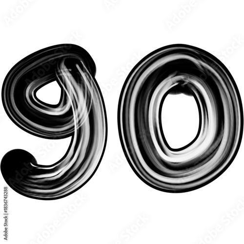 Font Lettering of the Word go