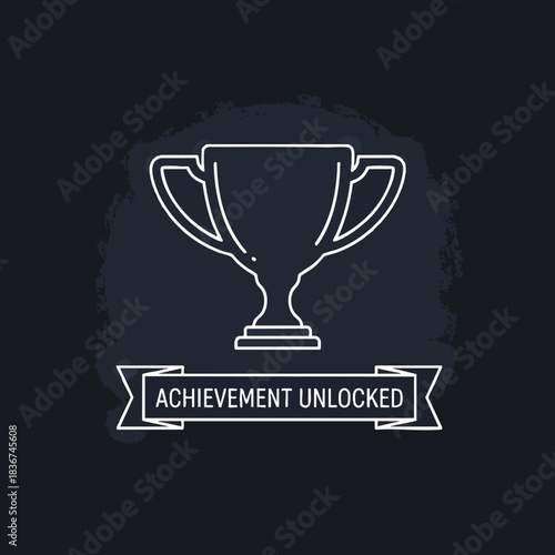 Achievement Unlocked Trophy Icon
