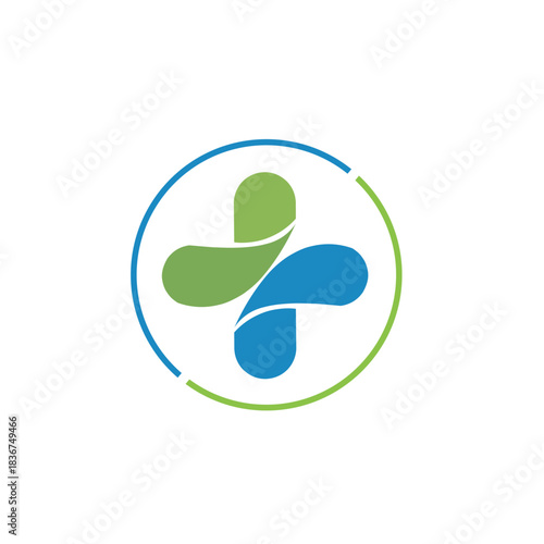 Medical Logo. Healthcare and Pharmacy Logo Design and Icon Template.  Healthcare logo design, Hospital logo design vector template.