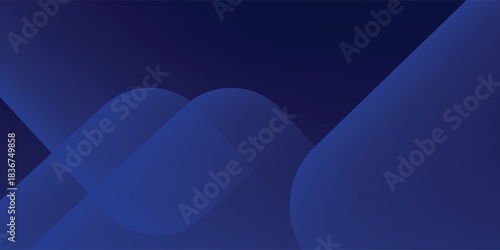 Abstract dark blue geometric background. Dynamic shapes composition. Cool background design for posters. Vector illustration