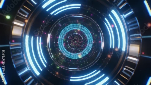 Luminous Data-care Portal Immersive Journey Through a Digital Vortex of Secure Information Flow and Advanced Technology