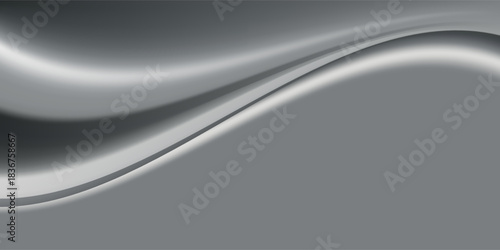 Smooth elegant white silk vector or satin luxury cloth texture background. White gray satin texture that is white silver fabric silk background. Soft shiny creased