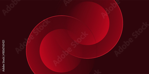 Red abstract background. Dynamic shape composition. Abstract vector eps10