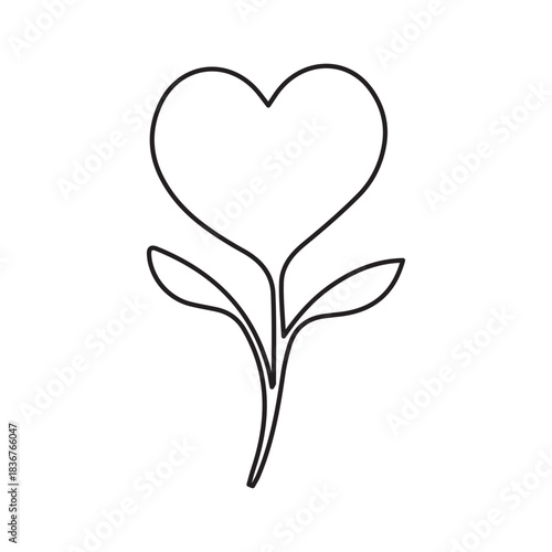 Love Blossom Heart Icon
