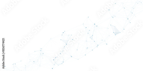 Abstract mesh vector background. Futuristic technology style card. Digital technology futuristic internet network speed connection white background. connecting medical science vector illustration.
