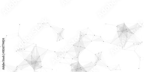 Abstract mesh vector background. Futuristic technology style card. Digital technology futuristic internet network speed connection white background. connecting medical science vector illustration.