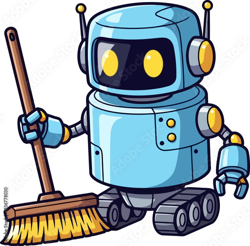 cheerful helper bot makes light work of everyday tidiness