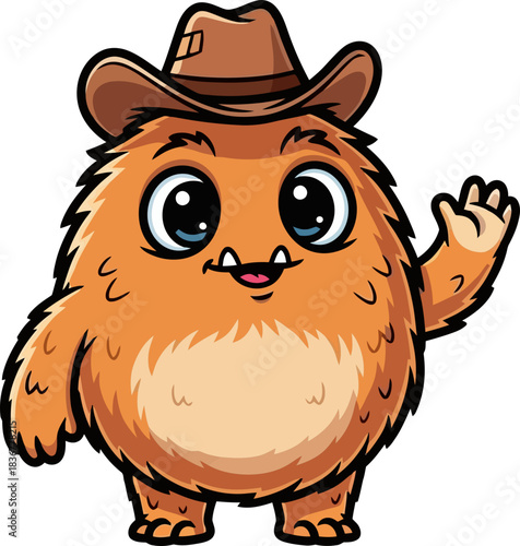 western creatures cheerful welcome adorable fuzzy friend says hello