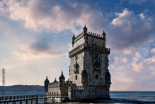 Obraz na plátně Belém Tower, a 16th-century fortification located in Lisbon that served as a poi