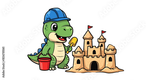 tiny dinosaur engineers giggle sparks imagination and beachfront creativity