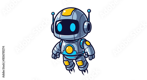little droid pilot takes flight, charting whimsical paths in future skies